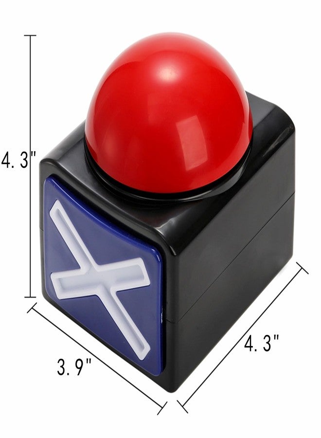 Cididu 4 Pack Game Answer Buzzers, Answer Button Props with Sound and Light, Trivia Quiz Got Talent Buzzer for Game Show, Buzzer Alarm Buttons, Party Contest Prop Toy Perfect for Kids Adult - Image 2